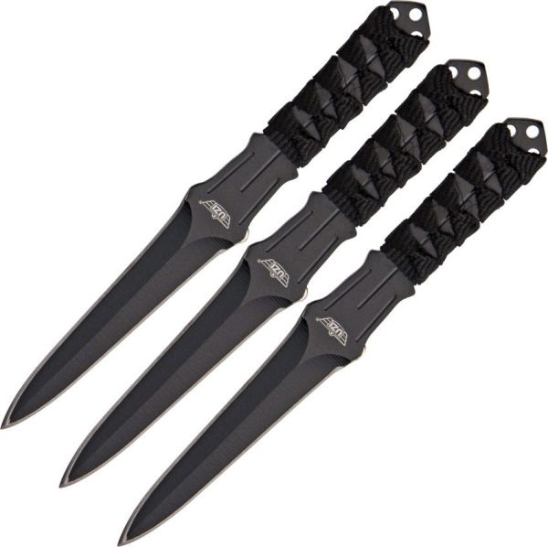 UZIKT03.jpg Uzi Three Piece Throwing Knife Set Stainless 6 inches