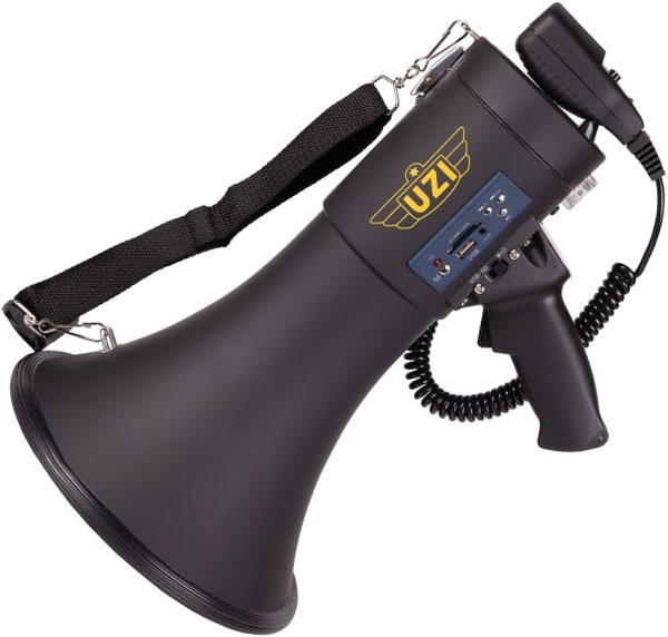 Uzi Megaphone with Siren 50W Bluetooth Rechargeable PA System