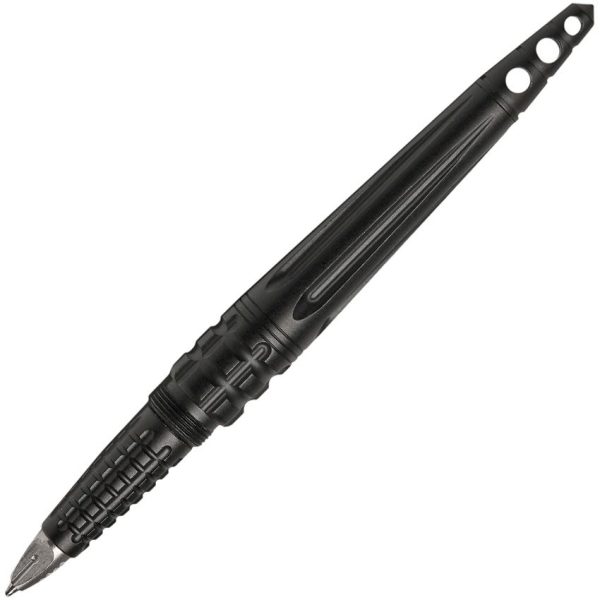 Uzi Tactical Glassbreaker Pen - Black Aircraft Aluminum