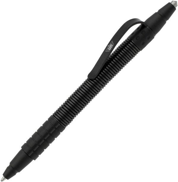 Uzi Tactical Pen - Black Aluminum Dual-End