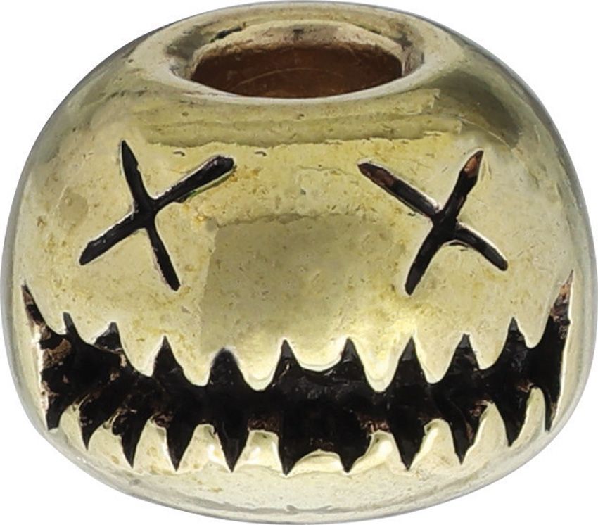AuCon Smiley Bead Brass 12mm x 18mm 6mm Hole