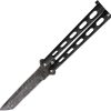 BC114GXAD-1.jpg Bear & Son Armour Piercing Butterfly Damascus Tanto 3.38" Black