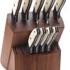 BCWSBSET-1.jpg Bear & Son Block Set White Bone 14C28N Stainless 6-Piece w/ Sheath