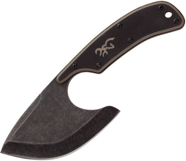 Browning Cutoff Skinner Fixed Blade Knife 3.25" Black Stainless