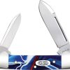 Case Cutlery Small Baby Folding Knife Patriotic Kirinite 2.75 Closed