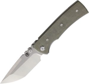 Chaves Knives Redencion 229 Linerlock Folding Knife 3.5" Elmax Blade Green