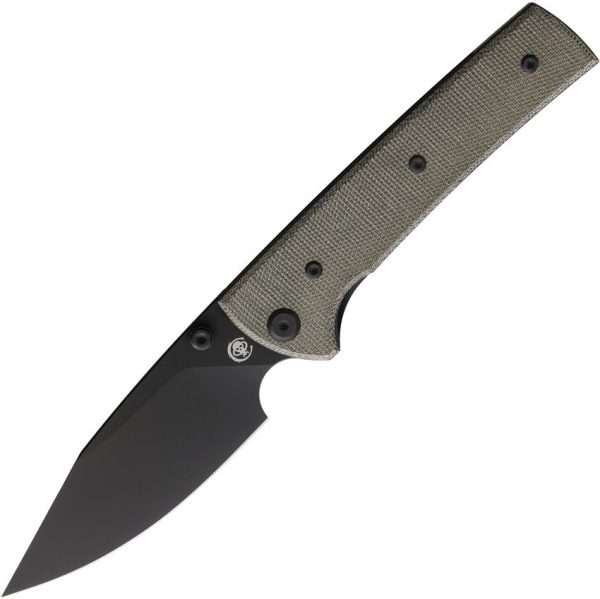 Chaves Knives Scapegoat 229 Linerlock Folding Knife 3.63" Elmax Green