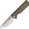 Chaves Knives NTAK Redencion Linerlock Folding Knife Green Micarta