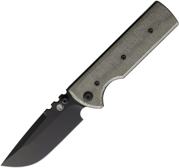 Chaves Knives NTAK Redencion Linerlock Folding Knife 3.5" Elmax Green Canvas