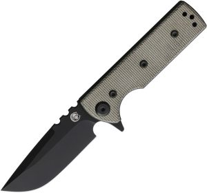 Chaves Knives TAK Redencion Linerlock Folding Knife Green Micarta