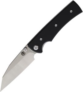 Chaves Knives Sangre 229 Linerlock Folding Knife 3.5" Elmax Wharncliffe Black G10