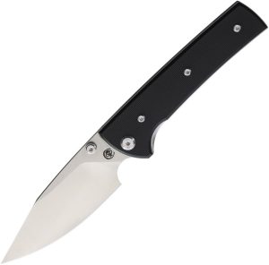 Chaves Knives Scapegoat 229 Linerlock Folding Knife 3.63" Elmax Black G10