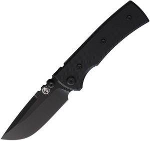 Chaves Knives Redencion Street Linerlock Folding Knife 3.13" Elmax Black