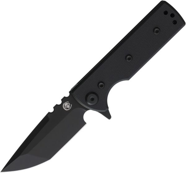 Chaves Knives TAK Redencion Linerlock Folding Knife Black G10 2.75"