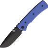 Chaves Knives Redencion 229 Linerlock Folding Knife 3.5" Elmax Blue G10