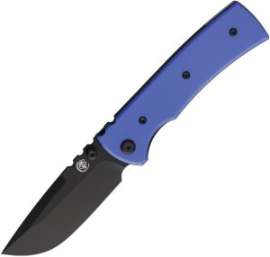 Chaves Knives Redencion 229 Linerlock Folding Knife 3.5" Elmax Blue G10