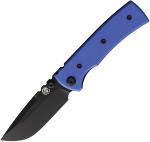 Chaves Knives Redencion Street Linerlock Folding Knife 3.13" Elmax Blue G10