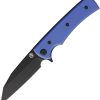 Chaves Knives Sangre Street Linerlock Folding Knife Blue G10 3.25"