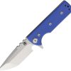 Chaves TAK Redencion Linerlock Folding Knife 2.75" Elmax Blue G10