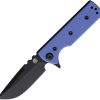 Chaves Knives TAK Redencion Linerlock Folding Knife Blue G10 2.75" Elmax