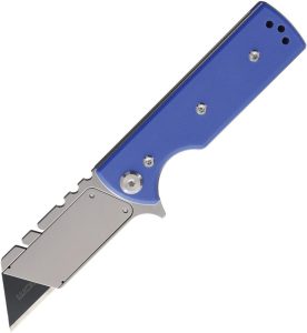 CHAV14546-1.jpg Chaves Knives C.H.U.B. Flipper Linerlock Blue G10 Folding Knife
