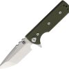 Chaves Knives TAK Redencion Linerlock Folding Knife OD Green G10 2.75in Elmax