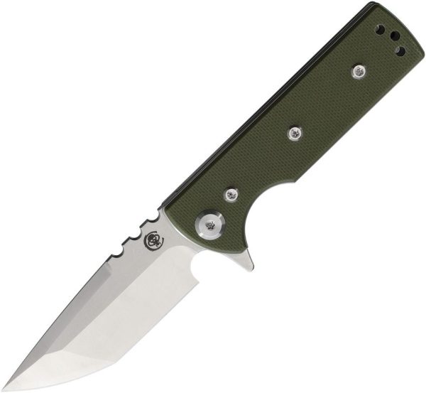 Chaves Knives TAK Redencion Linerlock Folding Knife OD Green G10 2.75in Elmax