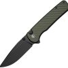 Civivi Iron Tide Button Lock Folding Knife Forest Green 3.25in