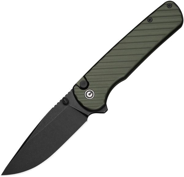 Civivi Iron Tide Button Lock Folding Knife Forest Green 3.25in
