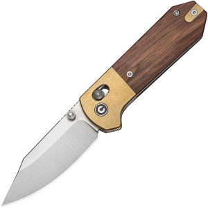 Civivi Yonder Crossbar Lock Folding Knife Brown Wood 2.88"
