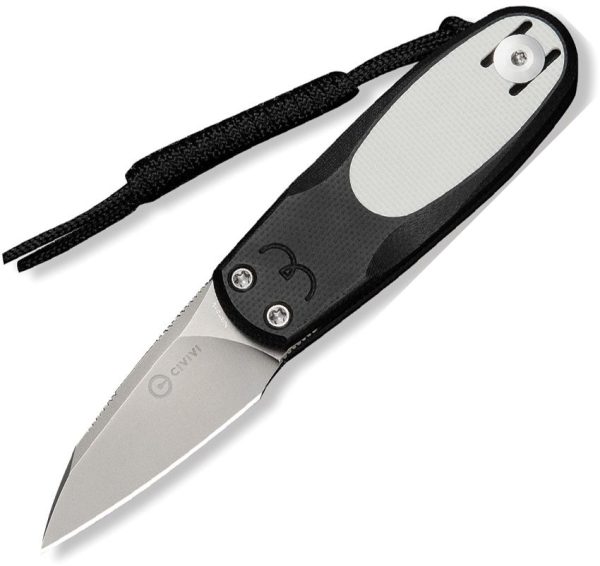 CIVC250542-1.jpg Civivi Purr Slip Joint Folding Knife 1.88" Nitro V Black/White