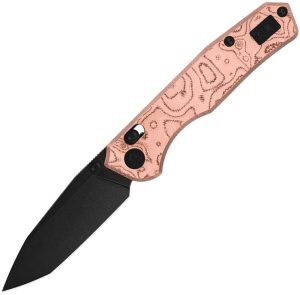 CMB Made Knives Explorer V2 Axis Lock Folding Knife 3.38" Tanto Copper