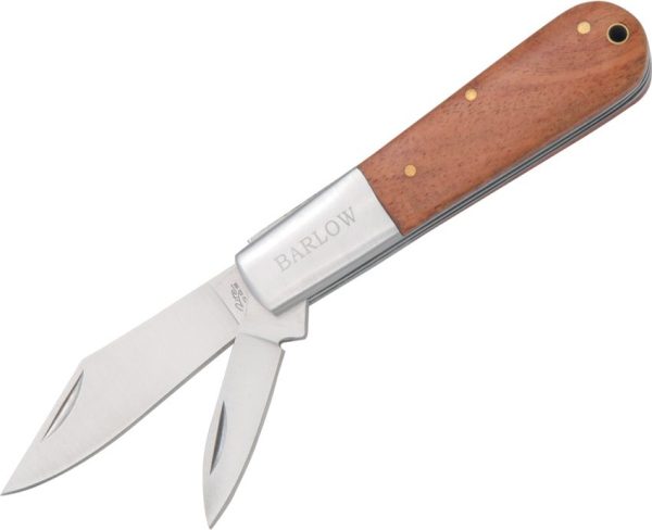 Rite Edge Barlow Folding Knife 3 3/8" Closed Stainless Blades Wood Handle