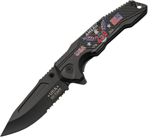 250th Anniv Linerlock A/O Blk