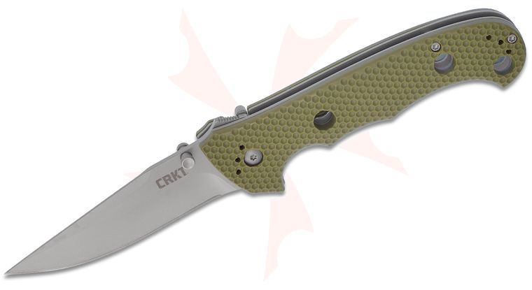 CRKT Hammond Cruiser OD 3.75" Folding Knife Green Handle