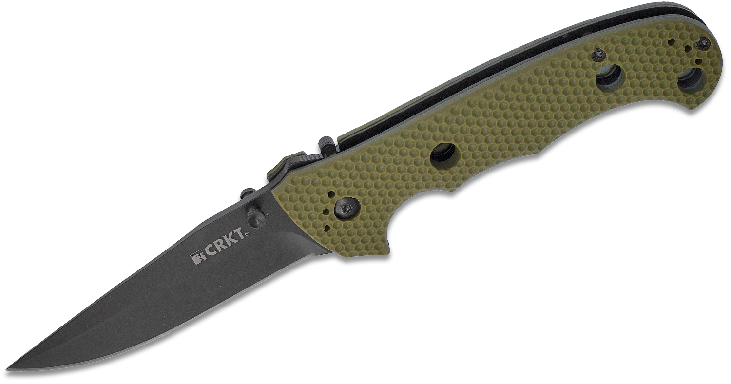 CRKT Hammond Cruiser 3.75" Black Blade OD Green Folding Knife