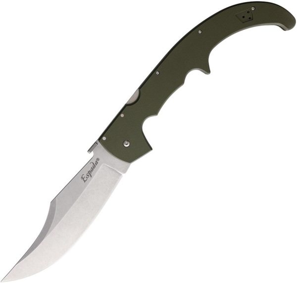 Cold Steel XL Espada Lockback Folding Knife OD Green 7.5in