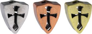 3PC Metal Cross Bead Set