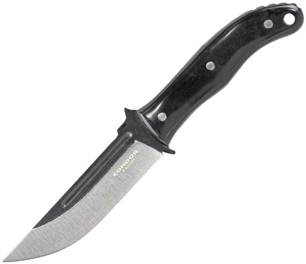Condor Skadi Fixed Blade Knife 4.75" 1075HC Steel Black Micarta