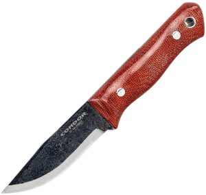 CTK39813HC-1.jpg Condor Mini Firewater Fixed Blade 3" 1095HC Red Micarta
