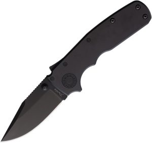 Demko Shark Cub Stealth Clip Point Black Folding Knife