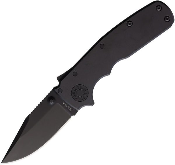 Demko Shark Cub Stealth Clip Point Black Folding Knife