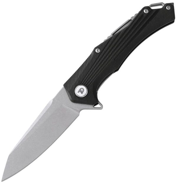 Dreamtech Linerlock Folding Knife 3.75" D2 Black G10