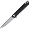 Dreamtech Linerlock G10 Black Folding Knife 3.75" D2