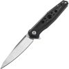 Dreamtech Linerlock Folding Knife D2 Spear Point Black G10 3.63"