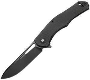 Dreamtech Framelock Ti Black Folding Knife 3.13" D2