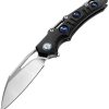 Dreamtech Linerlock Folding Knife 3.5" D2 Black Micarta