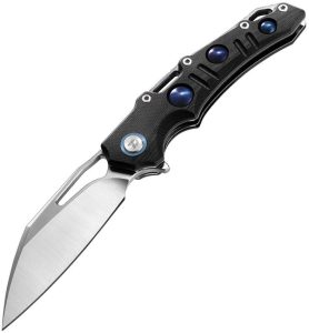 Dreamtech Linerlock Folding Knife 3.5" D2 Black Micarta