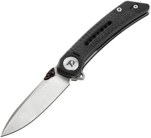 Dreamtech Linerlock Folding Knife 3.13" 14C28N Black G10