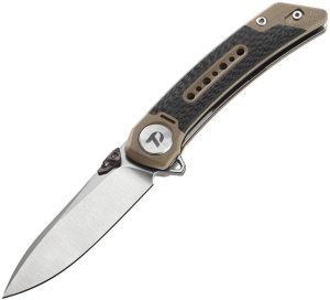 Dreamtech Linerlock Folding Knife 3.13" 14C28N Blade Desert G10